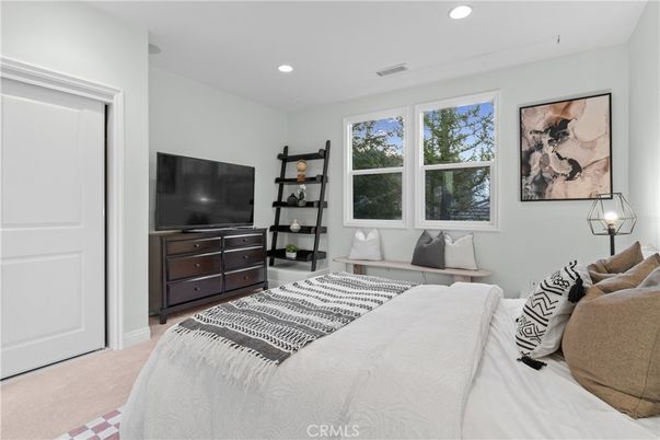 Bedroom, Interior, Recessed Lighting
