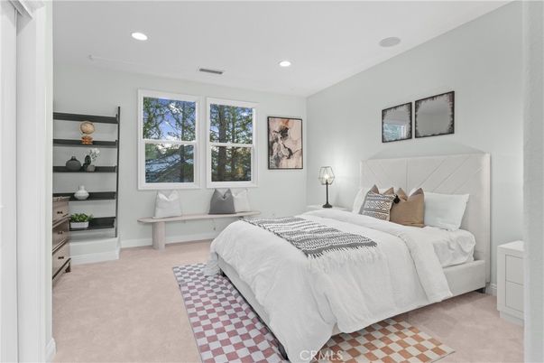 Bedroom, Interior, Recessed Lighting