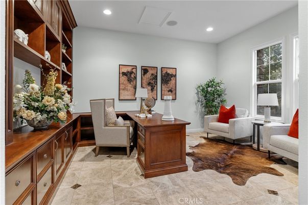 Home Office, Interior, Recessed Lighting