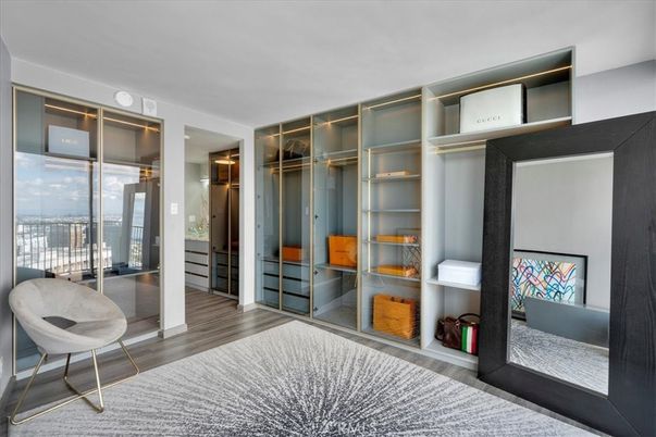 Interior, Walk-in Closets, Wood Texture Flooring