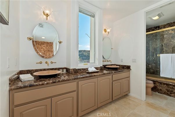 Bathroom, Dual Sink Vanities, Glass Shower, Interior