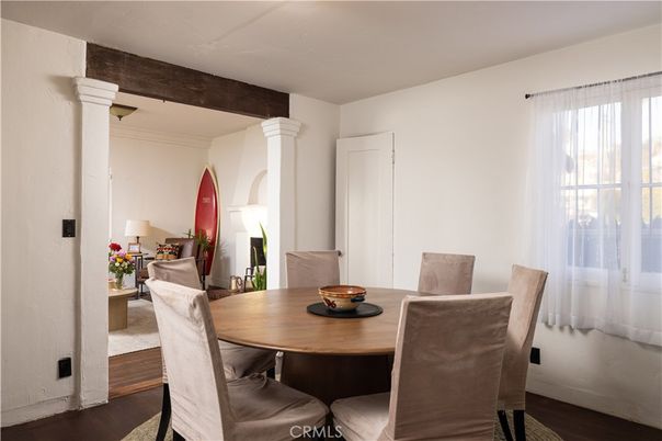 Dining room, Interior, Wood Texture Flooring