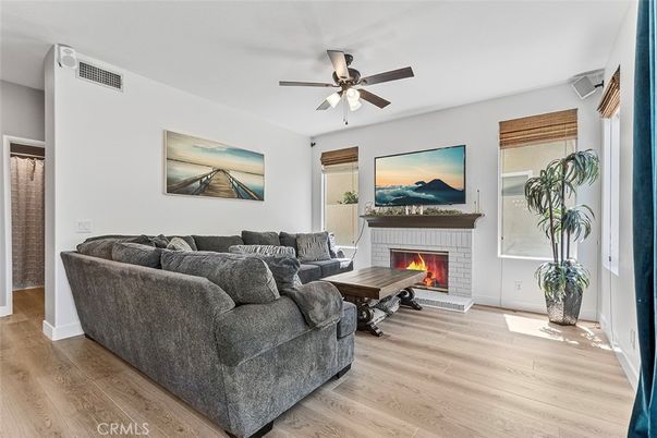 Fireplace, Interior, Living room, Wood Texture Flooring