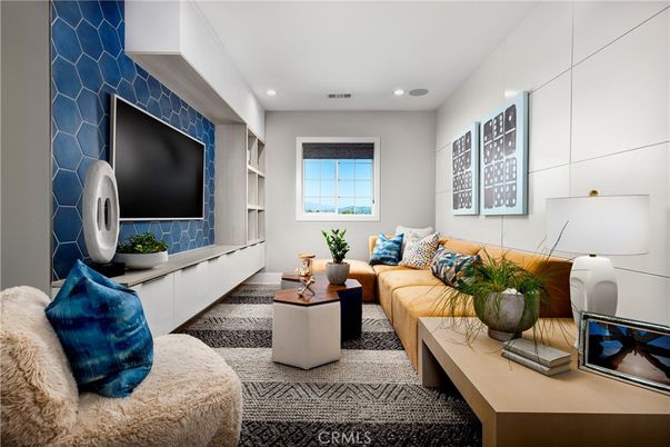 Interior, Living room, Recessed Lighting