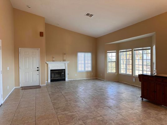 Empty room, Fireplace, Interior, Recessed Lighting