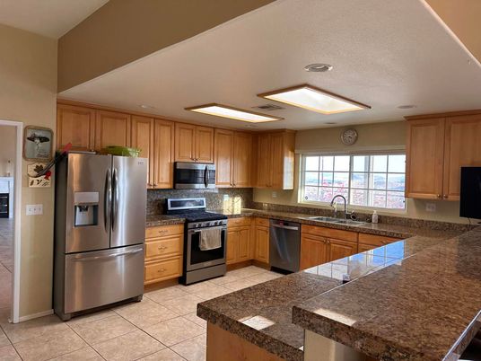 Interior, Kitchen, Recessed Lighting, Stainless Steel Appliances