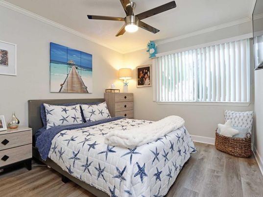 Bedroom, Interior, Wood Texture Flooring