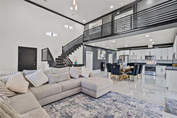 Dining room, Interior, Kitchen, Living room, Recessed Lighting, Stainless Steel Appliances