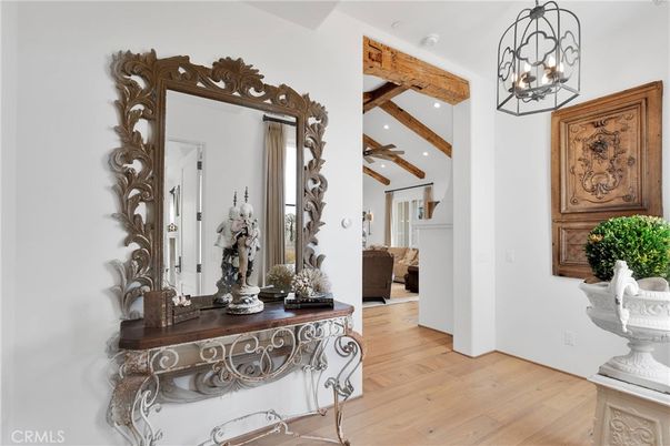 Interior, Pendant Lights, Recessed Lighting, Wooden Beams, Wood Texture Flooring