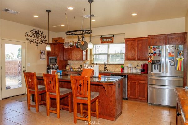 Interior, Kitchen, Pendant Lights, Recessed Lighting, Stainless Steel Appliances