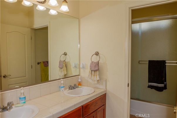 Bathroom, Dual Sink Vanities, Interior, Tile Countertops