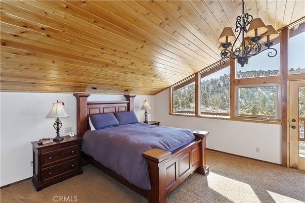 Bedroom, Chandelier, Interior, Wooden Ceilings