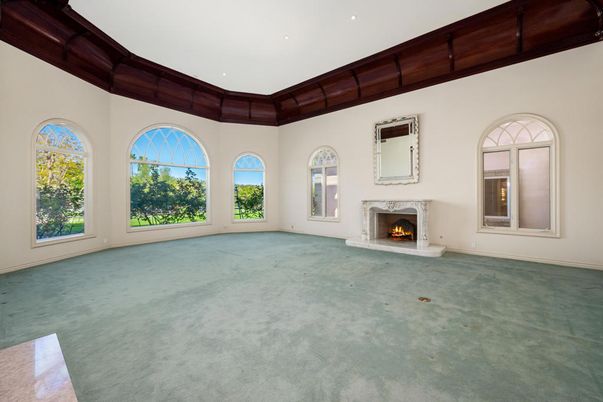 Empty room, Fireplace, Interior, Recessed Lighting