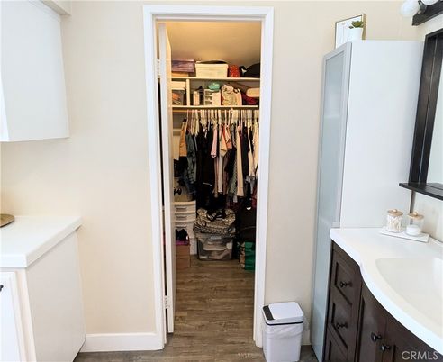 Bathroom, Interior, Walk-in Closets, Wood Texture Flooring