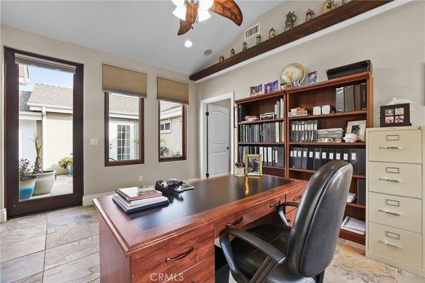 Home Office, Interior, Recessed Lighting