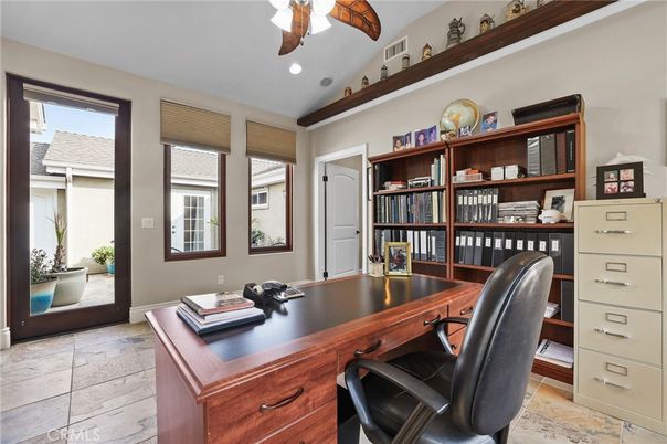 Home Office, Interior, Recessed Lighting