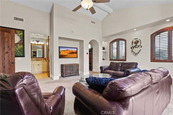 Interior, Living room, Recessed Lighting