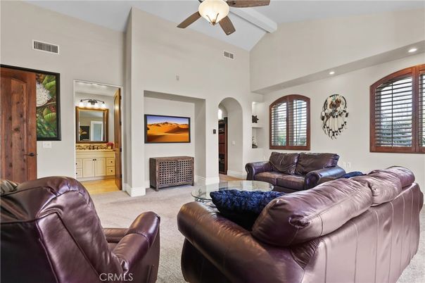 Interior, Living room, Recessed Lighting