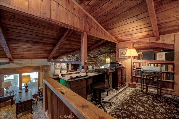 Home Office, Interior, Stone Walls, Wooden Beams, Wooden Ceilings, Wooden Walls