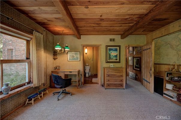 Home Office, Interior, Wooden Beams, Wooden Ceilings