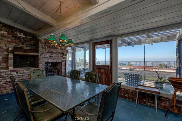 Dining room, Fireplace, Interior, Stone Walls, Water