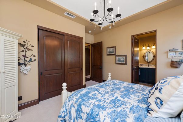 Bedroom, Chandelier, Interior