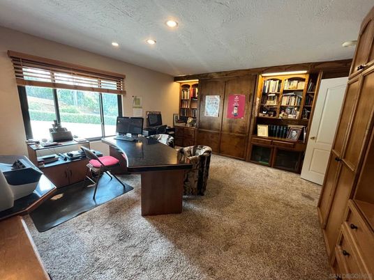 Home Office, Interior, Recessed Lighting