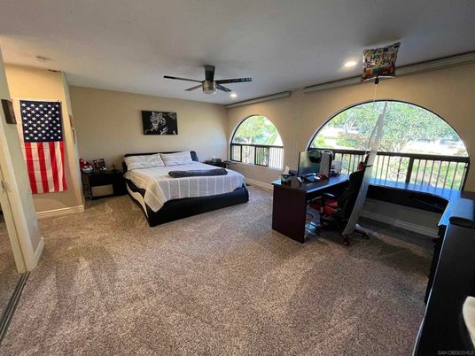 Bedroom, Home Office, Interior, Recessed Lighting