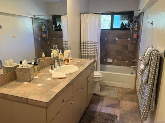 Bathroom, Glass Shower, Interior, Tile Countertops