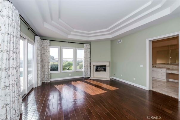 Empty room, Fireplace, Interior, Wood Texture Flooring