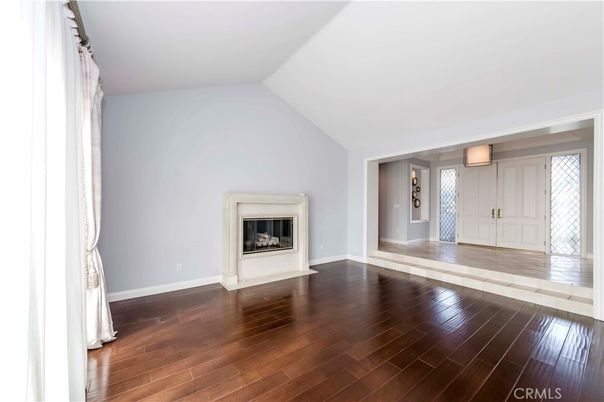 Empty room, Fireplace, Interior, Wood Texture Flooring