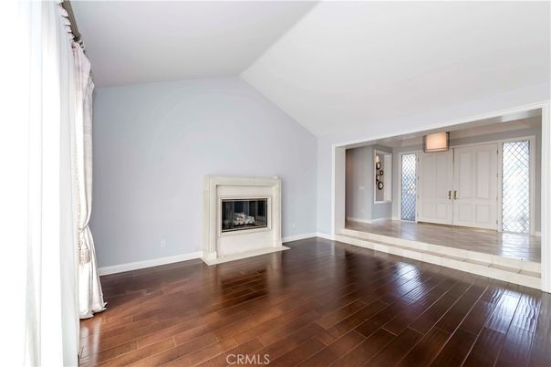 Empty room, Fireplace, Interior, Wood Texture Flooring