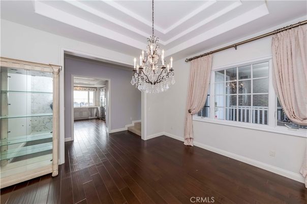 Chandelier, Empty room, Interior, Wood Texture Flooring