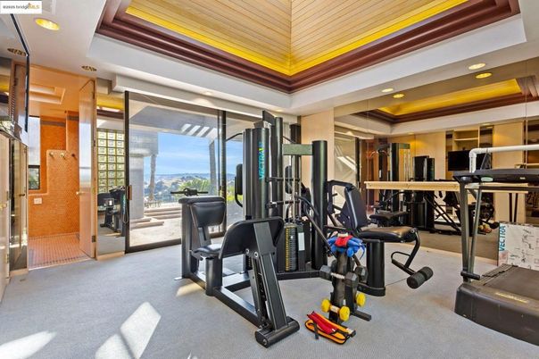 Fitness Equipment, Gym, Interior, Recessed Lighting