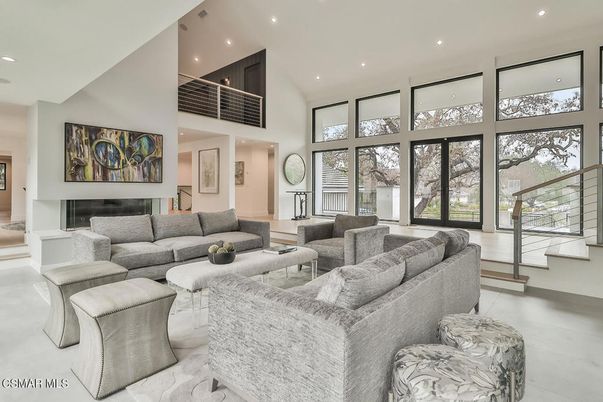 Fireplace, Interior, Living room, Recessed Lighting