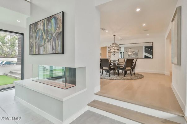 Chandelier, Dining room, Interior, Recessed Lighting