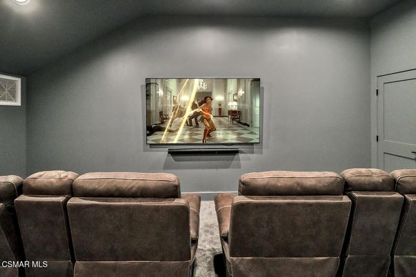 Home Theatre Room, Interior, Projection Screen, Recessed Lighting, Theatre Room