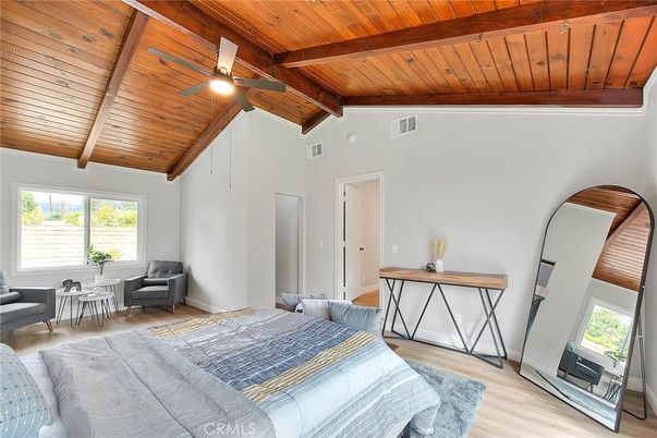 Bedroom, Interior, Wooden Beams, Wooden Ceilings, Wood Texture Flooring