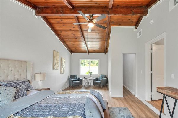 Bedroom, Interior, Wooden Beams, Wooden Ceilings, Wood Texture Flooring