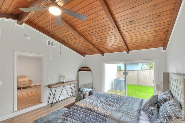 Bedroom, Interior, Wooden Beams, Wooden Ceilings, Wood Texture Flooring