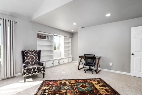 Home Office, Interior, Recessed Lighting