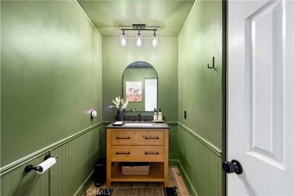 Bathroom, Glass Shower, Interior, Wood Texture Flooring