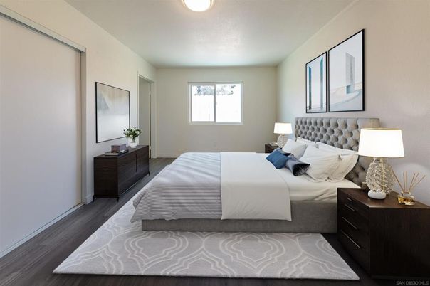 Bedroom, Interior, Wood Texture Flooring