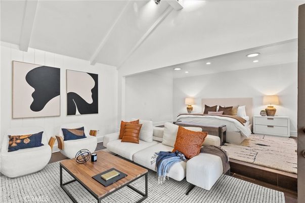 Bedroom, Interior, Recessed Lighting