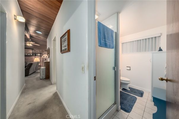 Bathroom, Interior, Recessed Lighting, Wooden Ceilings
