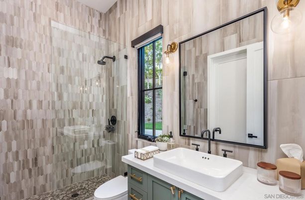 Bathroom, Glass Shower, Interior