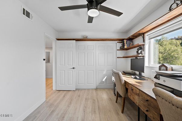 Home Office, Interior, Wood Texture Flooring