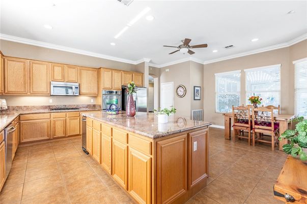 Dining room, Interior, Kitchen, Recessed Lighting, Stainless Steel Appliances