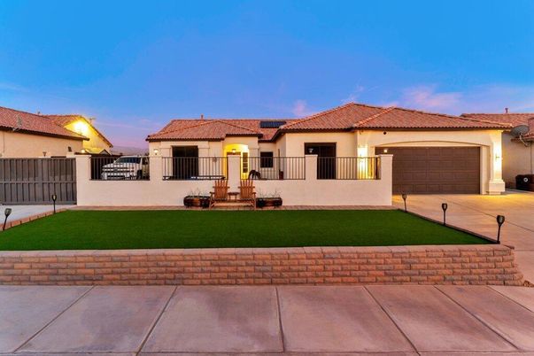 Attached, Backyard, Exterior, Facade, Spanish Mediterranean