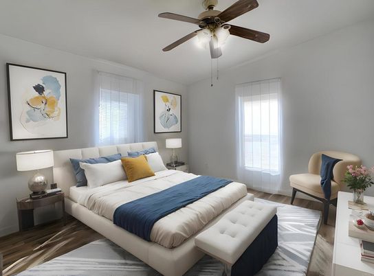 Bedroom, Interior, Wood Texture Flooring